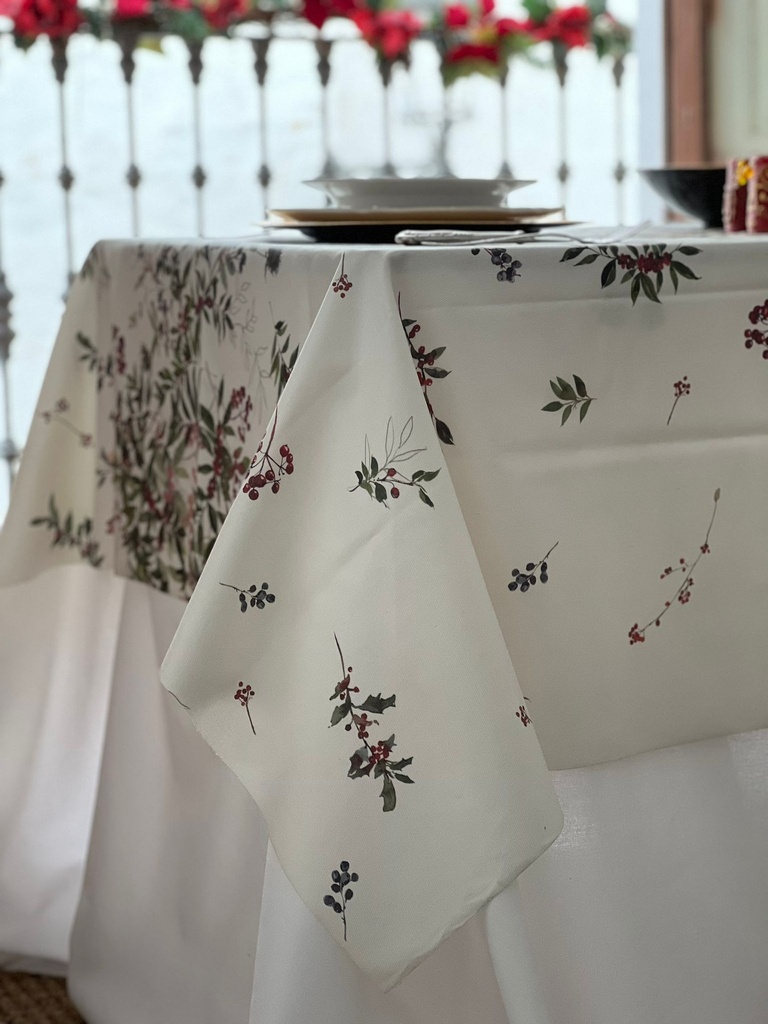 Mantel Antimanchas Muérdago