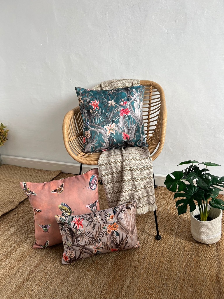 Cojín Tropical Reversible