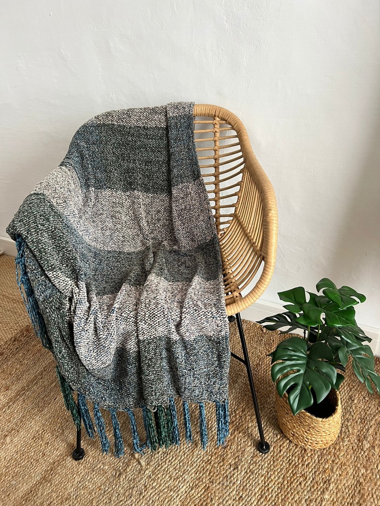 Plaid Chenilla Cuadros