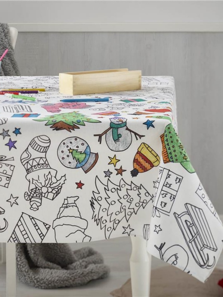 Mantel Coloreable Navidad