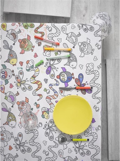 Mantel Coloreable Bichos