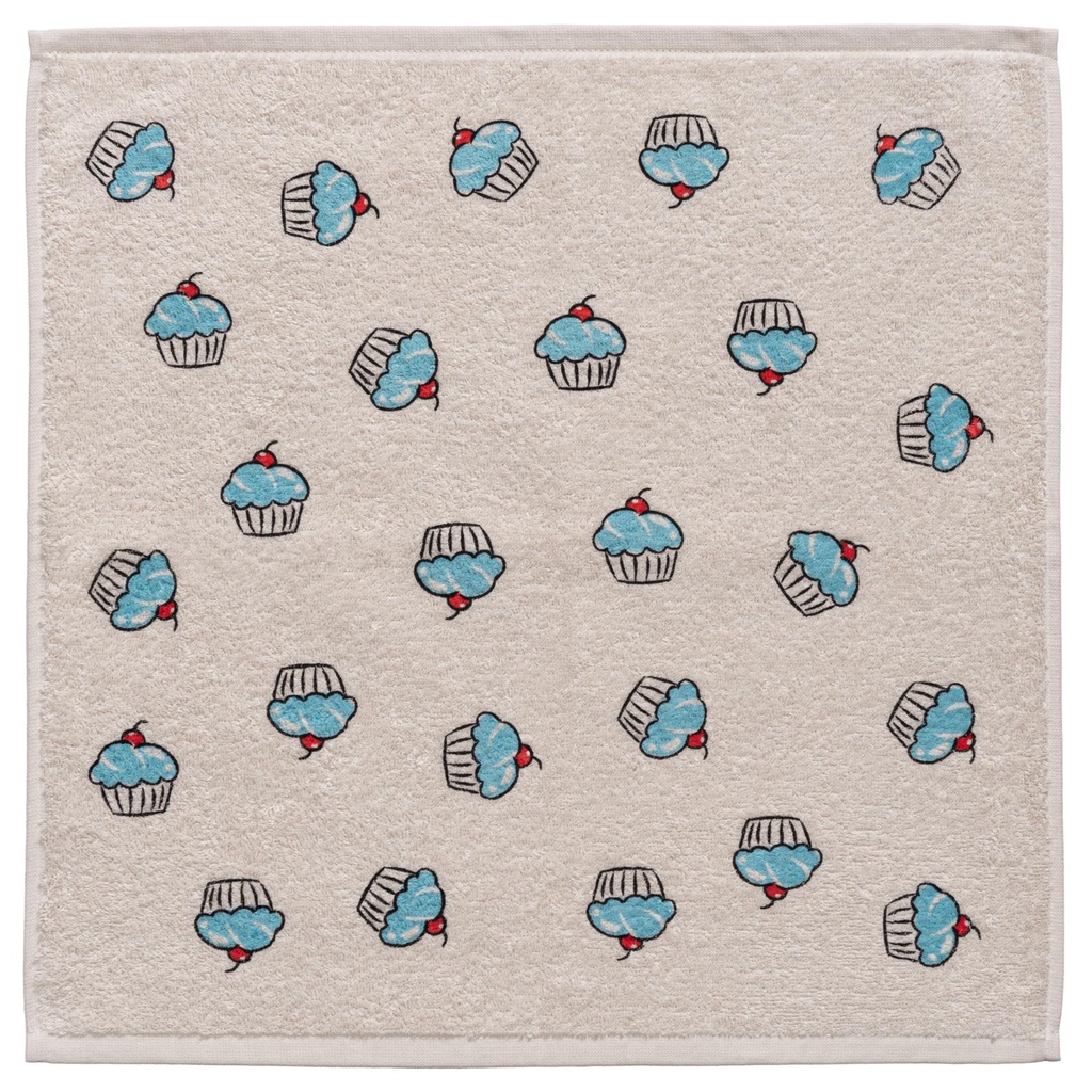 Paño de Cocina Cupcakes Azul