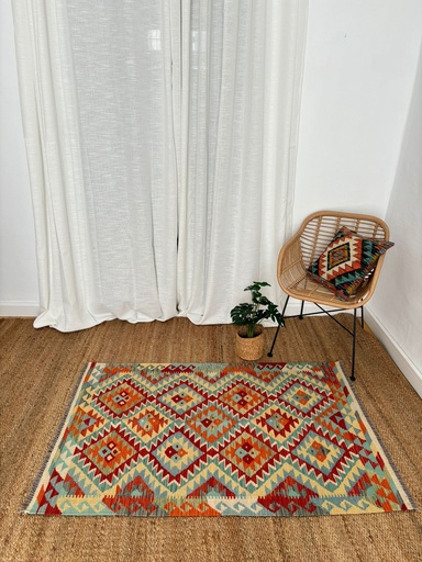 [C05AF0008] Alfombra Kilim K19