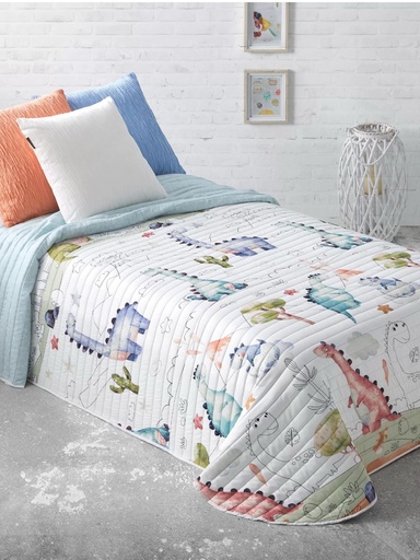 [M01BO0033] Colcha Bouti Reversible Jurásico